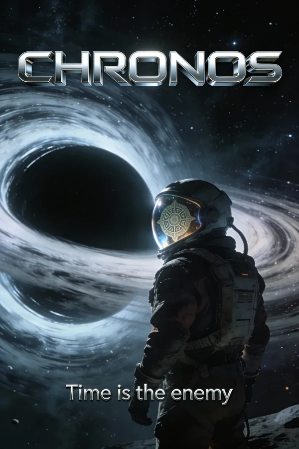 Example image for the Cinematic Sci-Fi Movie Poster "CHRONOS" prompt