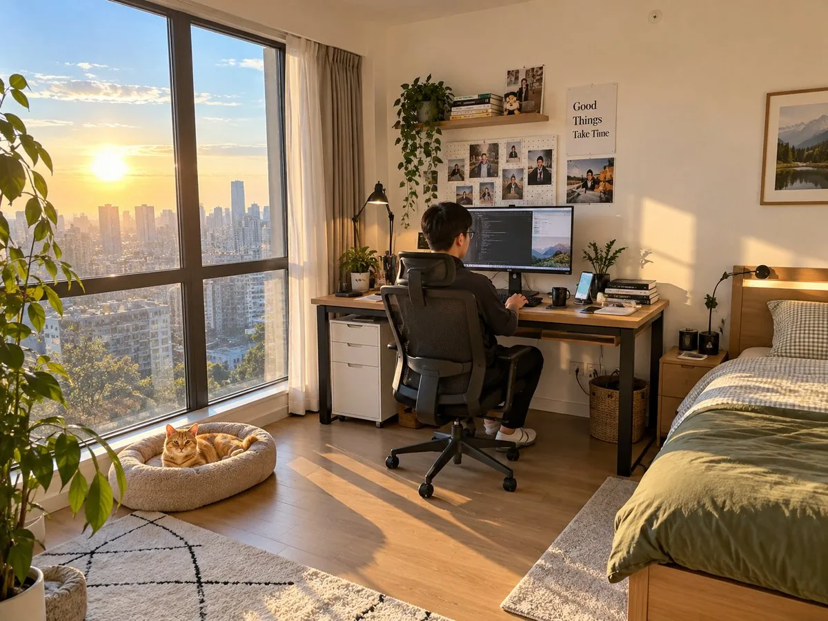 Example image for the Realistic Room Promotion Render from Sketch prompt