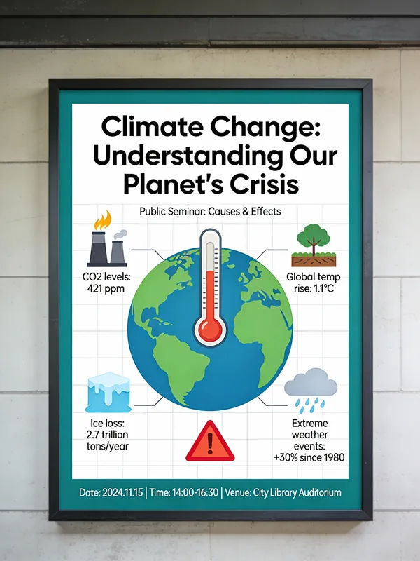 Example image for the Informative Climate Change Seminar Poster prompt