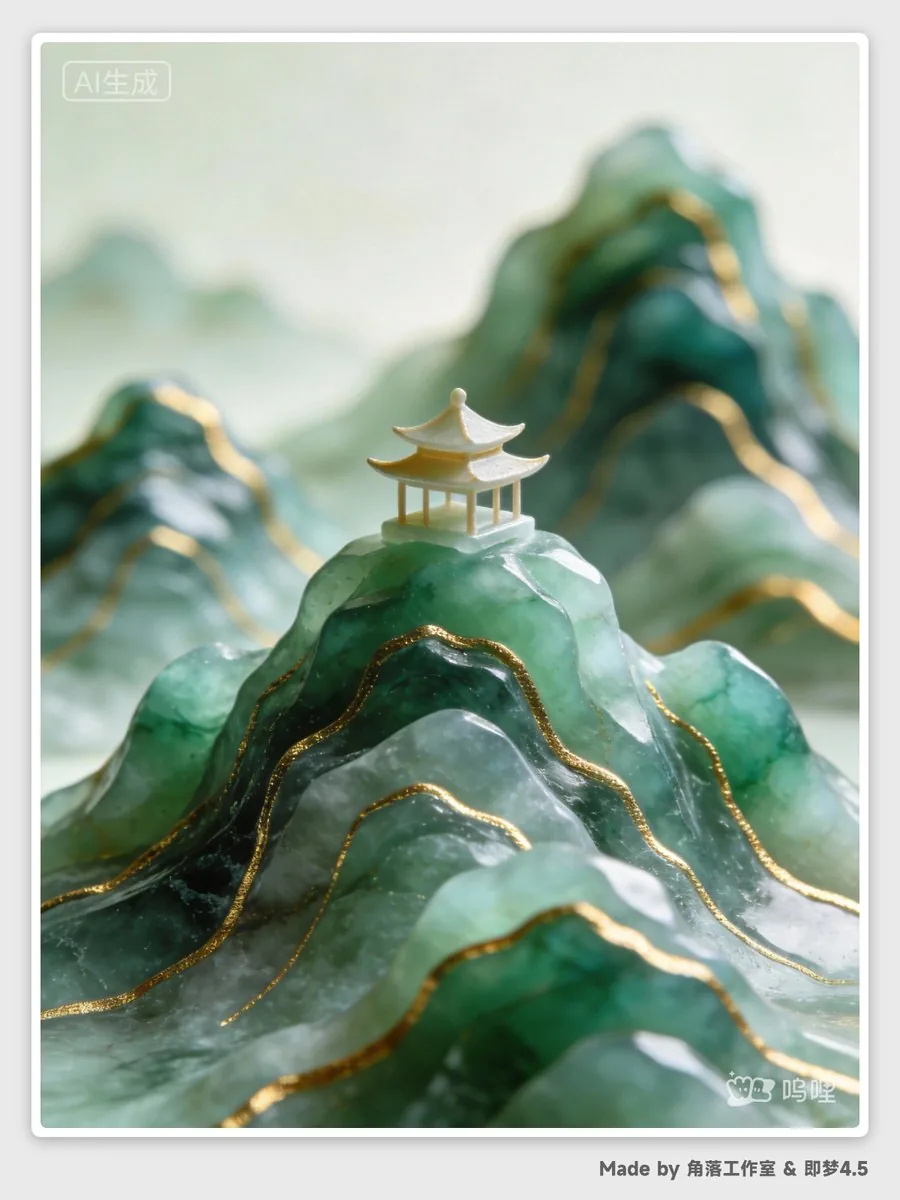 Example image for the E-commerce Main Image - Abstract Chinese Landscape Miniatures prompt