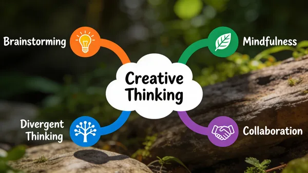 Example image for the Vibrant Mind Map for Creative Thinking prompt