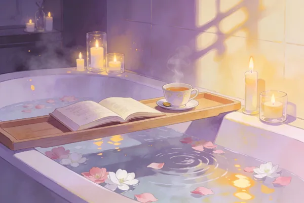 Example image for the Serene Bath for Self-Care prompt