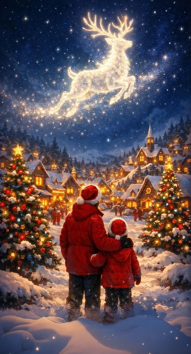 Example image for the Festive Wallpaper Prompt prompt