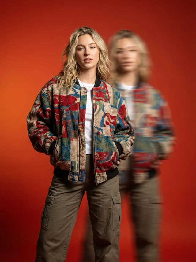 Avant-Garde Portrait with Ghost Duplicate Photos: example 1
