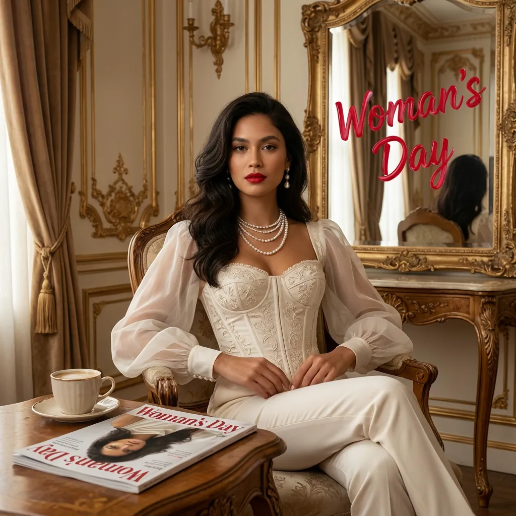 Woman’s Day Elegant Portrait example