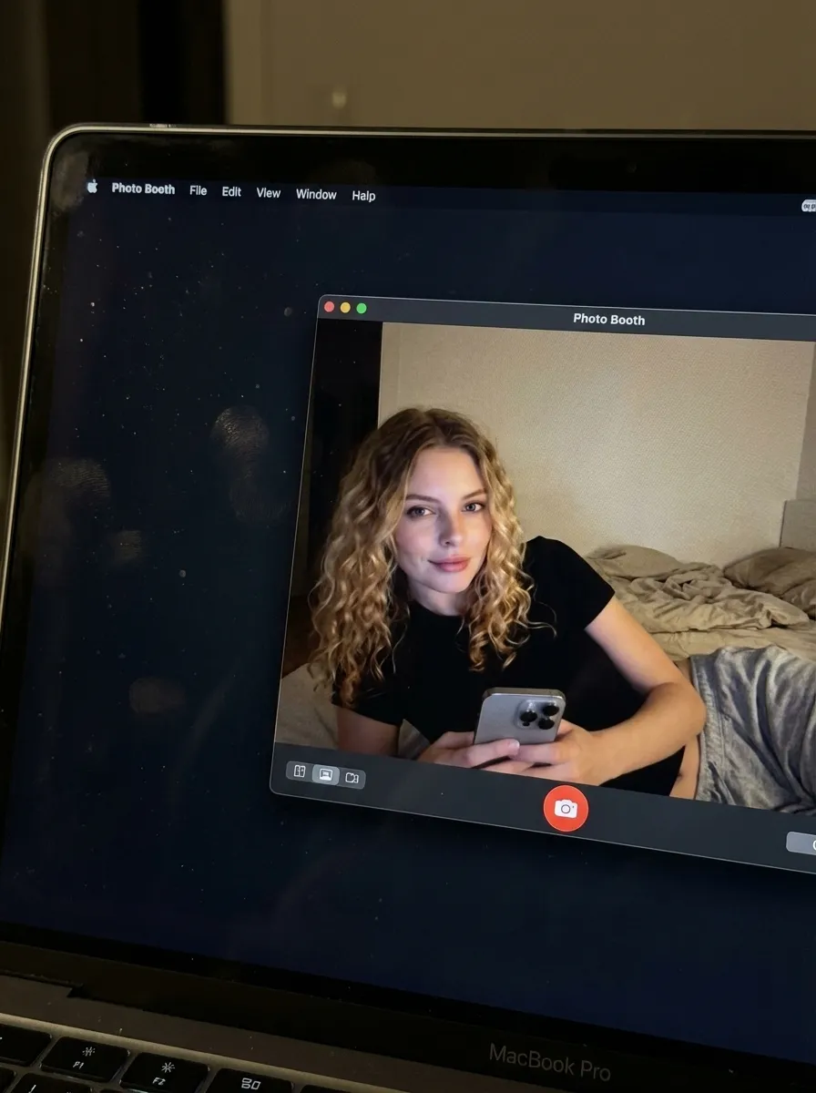 MacBook Screen Simulation Photo Generator with Nano Banana Pro example