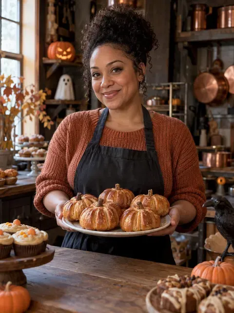 Enchanted Bakery Halloween AI photo style example