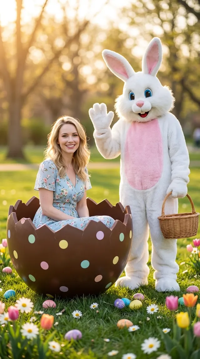 Easter Egg Crack Pose: example 1