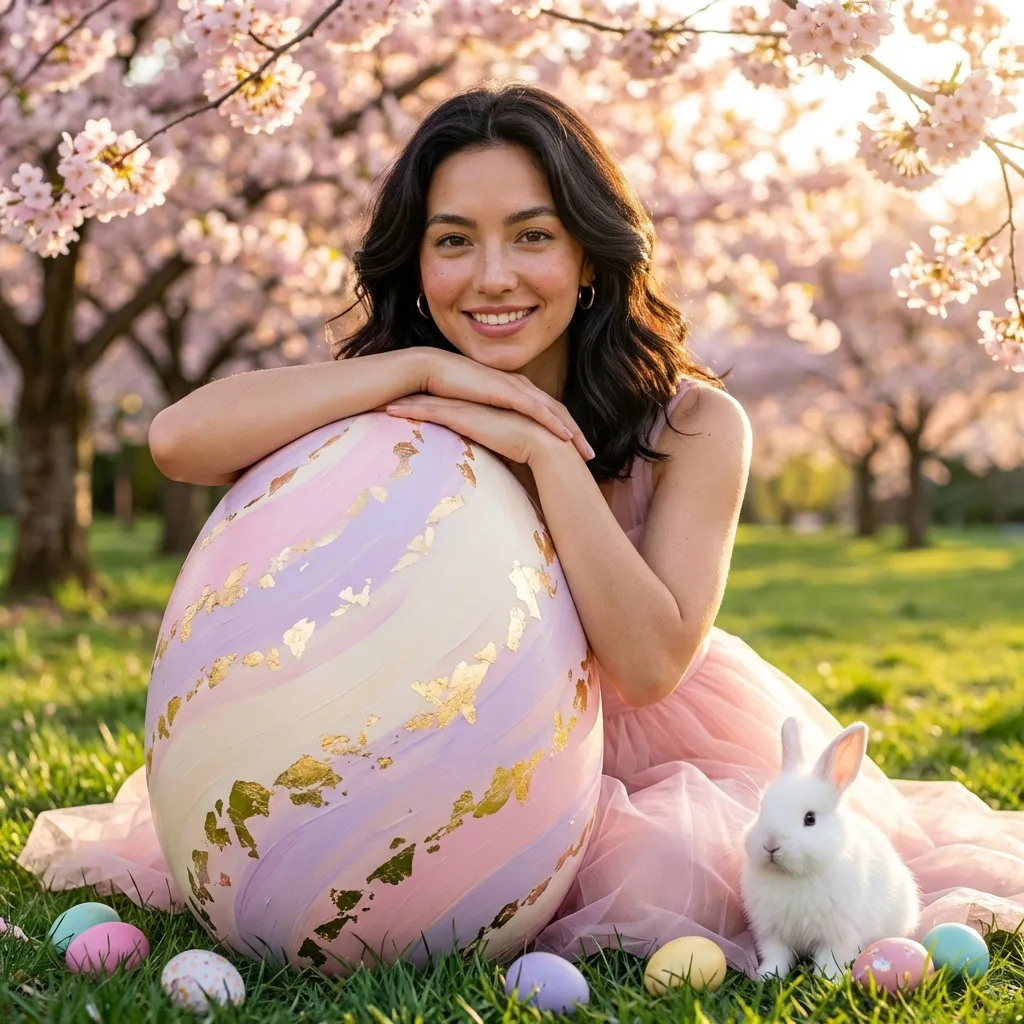Easter Garden Pose example