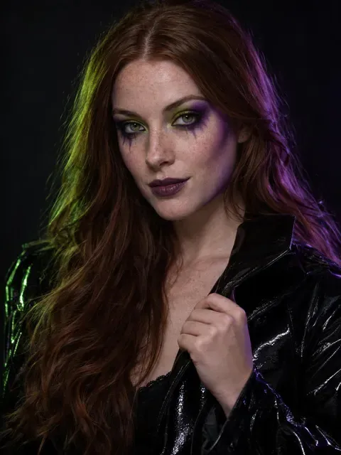 Neon Ghoul Halloween AI photo style example