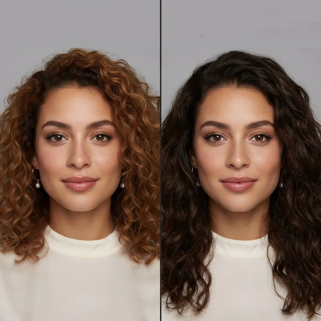 Hair Makeover Effect example