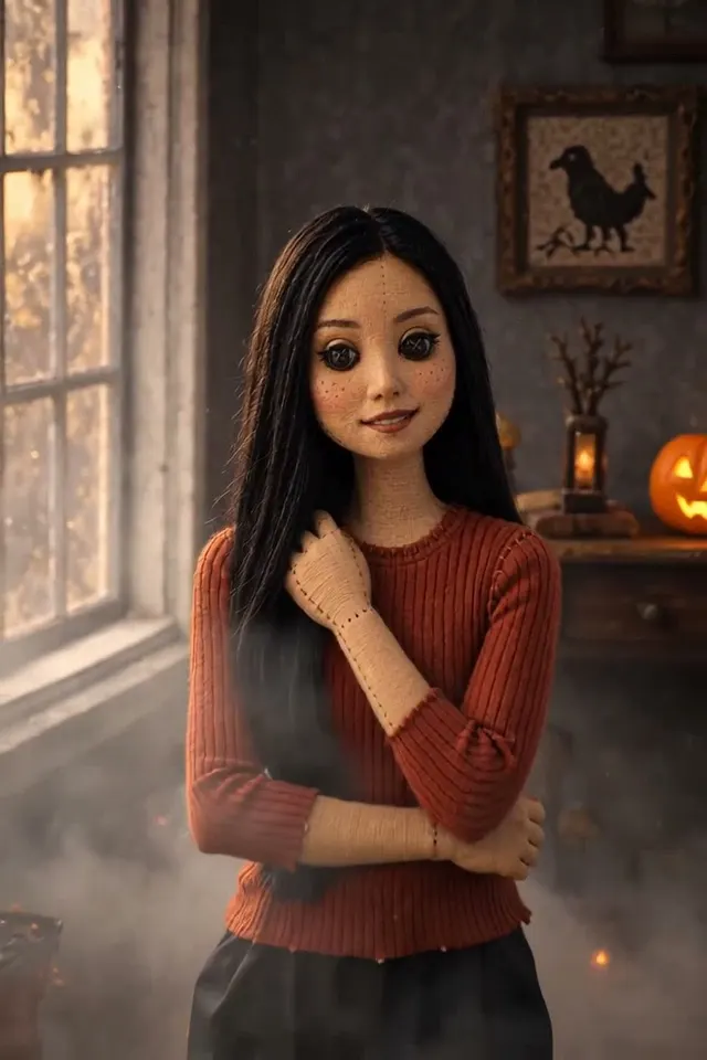 Button Eye Doll Halloween: example 1