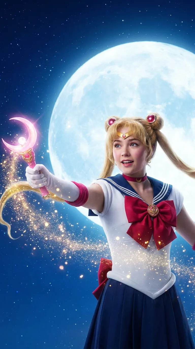Magical Girl Glow-Up Video Generator example