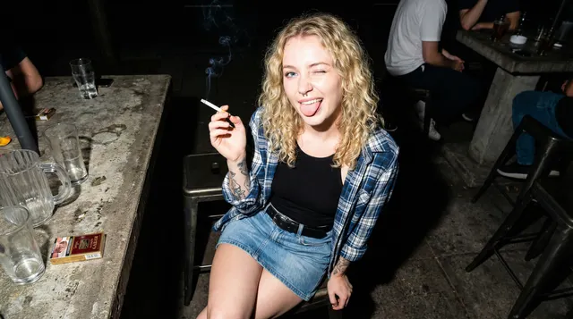 Nightlife Candid Flash Photography Trend Portraits Generator: example 2