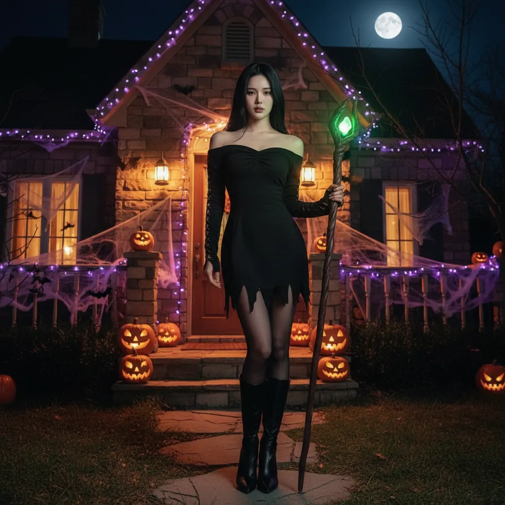 Halloween Witch Portrait example
