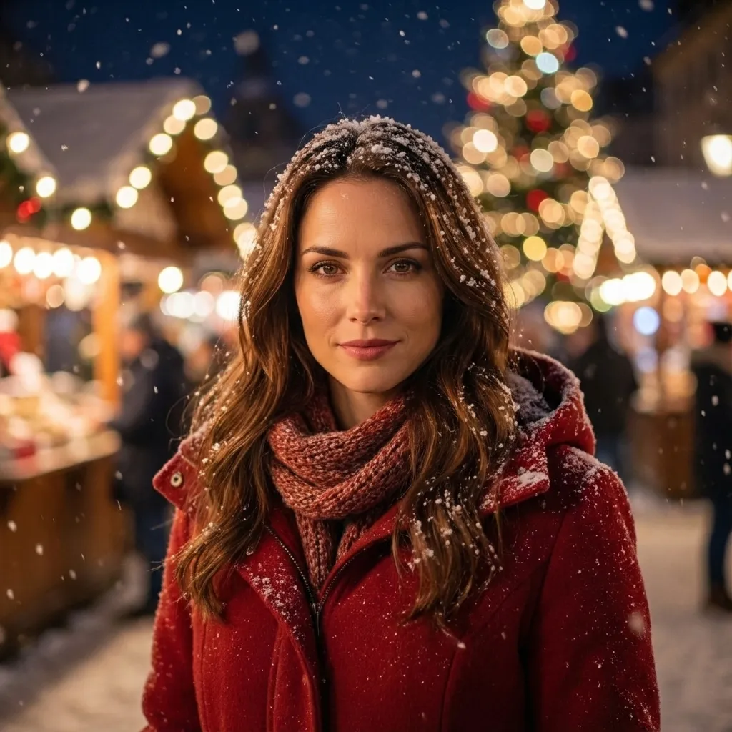 Christmas Market Portrait example