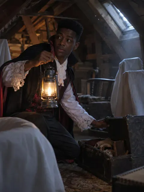 Attic Discovery Halloween AI photo style example