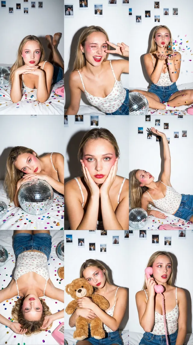 Gen-Z Home Party Photoshoot Trend Photo Generator: example 2