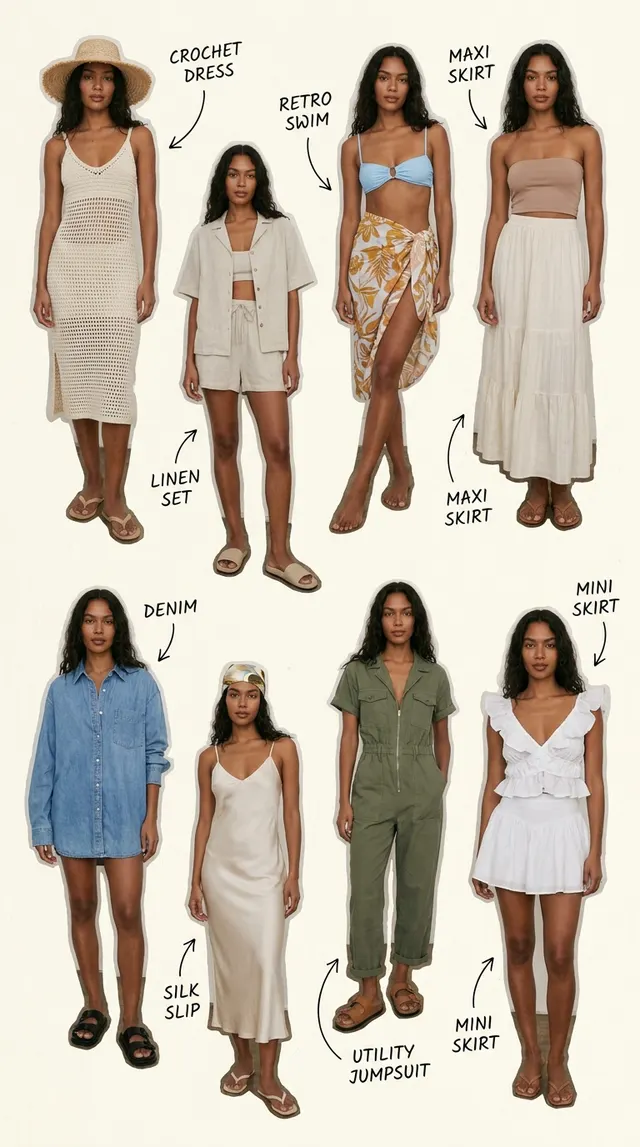 Summer Outfit Fashion Collage Generator: example 2
